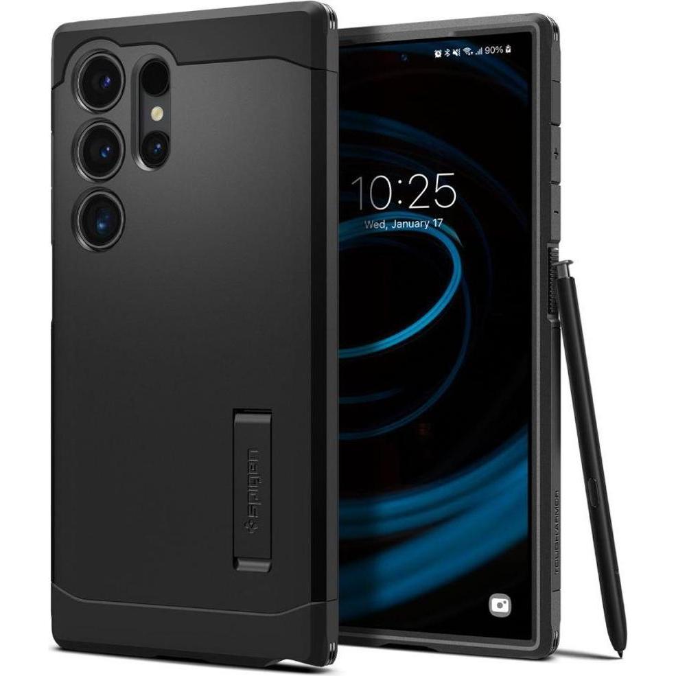 Spigen Tough Armor (Samsung Galaxy S24 Ultra), Smartphone Hülle, Schwarz