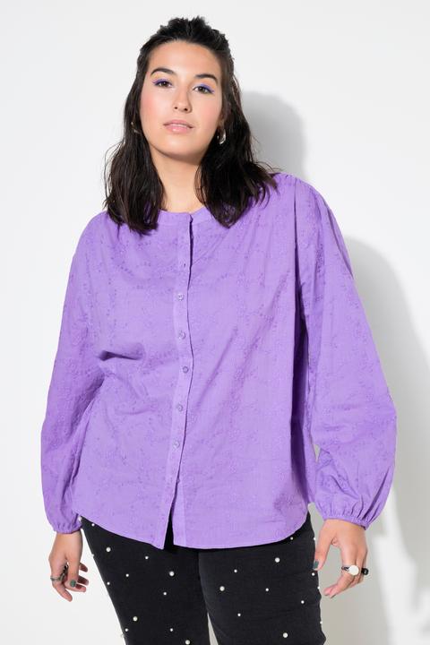 Image du produit Studio Untold Blouse oversize à manches longues ballon, en matière texturée (50, 52)