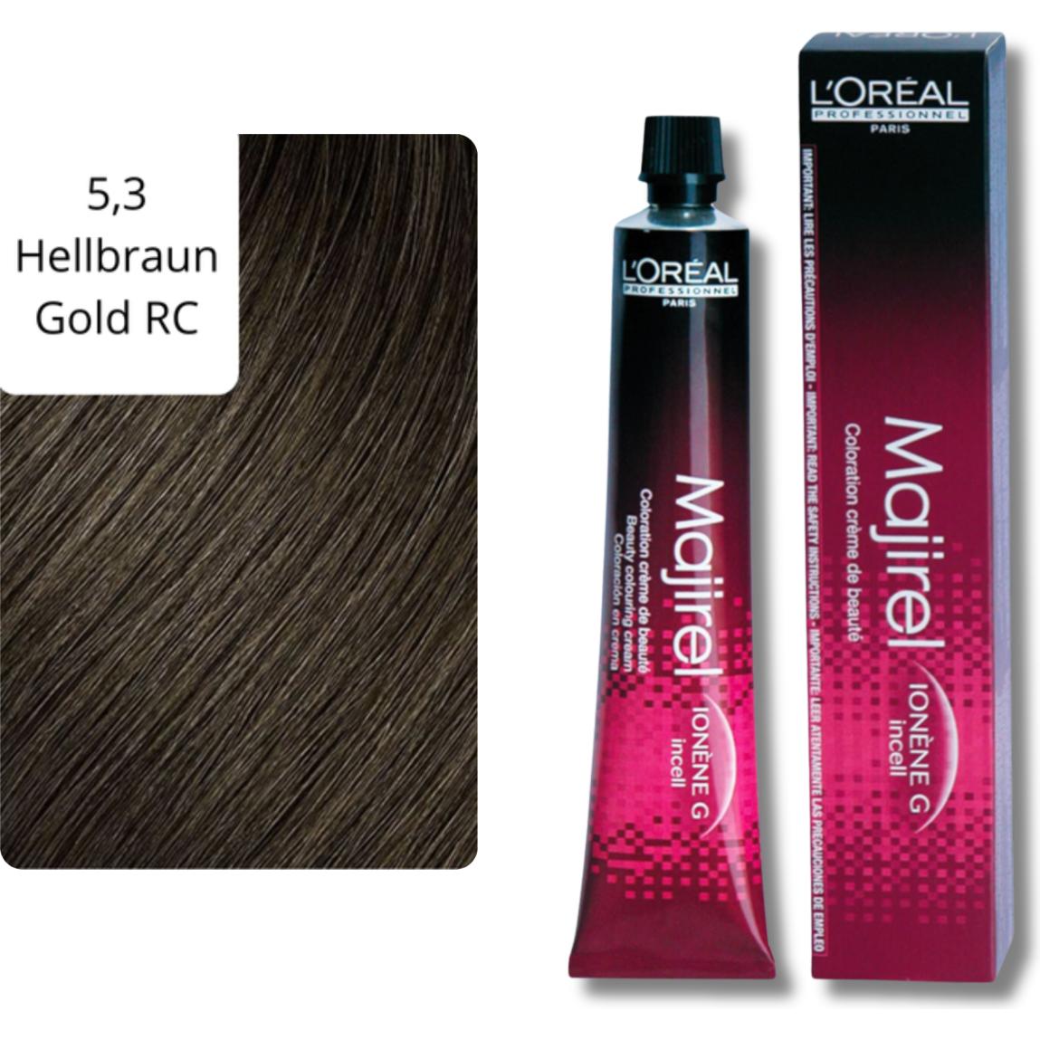 Thumbnail - L'Oréal Professionnel, Haarfarbe, Majirel (5.3 Hellbraun Gold)