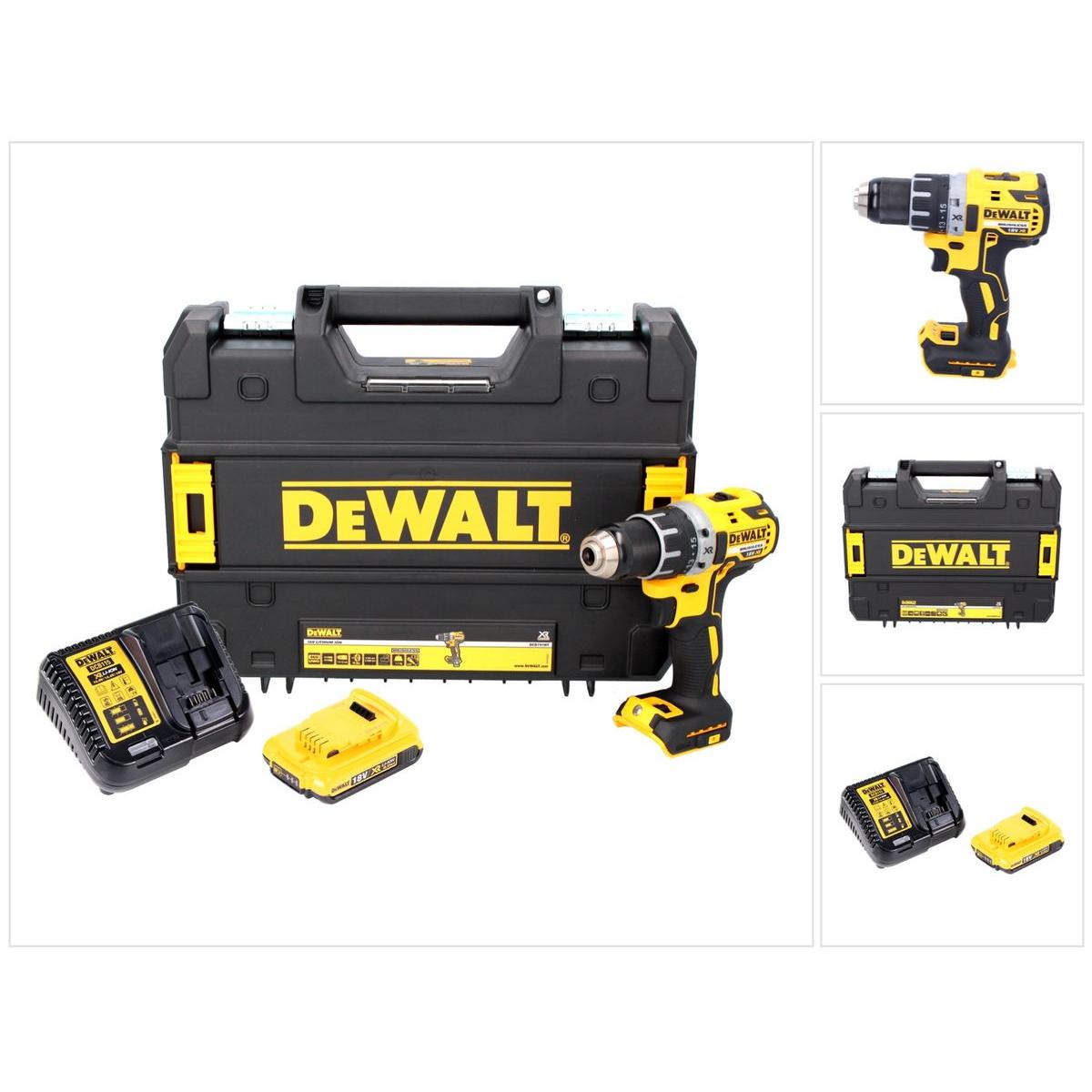 DeWalt, Trapano + Avvitatore a batteria, DCD 791 D1 18 V Trapano avvitatore brushless a batteria in valigetta TSTAK-Box + 1x Batteria