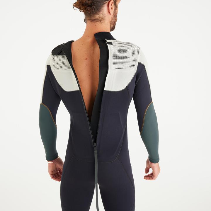 Image du produit Subea Combinaison plongée Homme néoprène 3mm - SCD 900 Kaki Noir (3 mm, M)