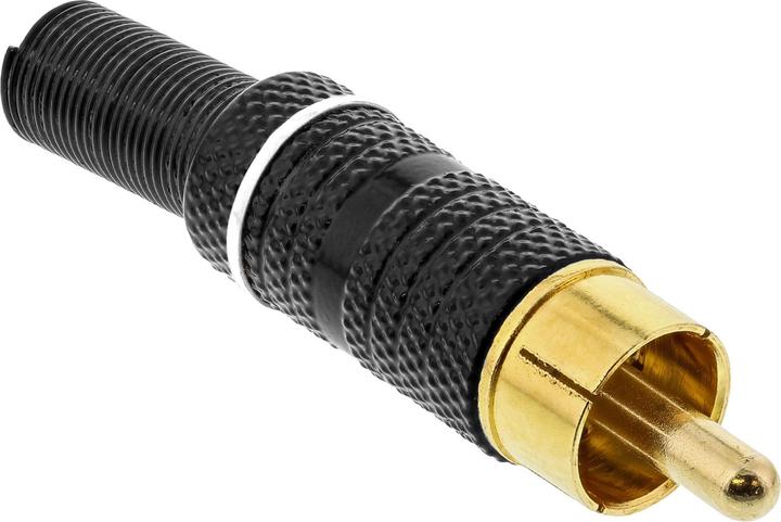 Actual product image InLine RCA plug solder version