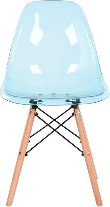 Produktbild DKD Home Decor Esszimmerstuhl natürlich Blau PVC Birke (50 x 46 x 83,5 cm)