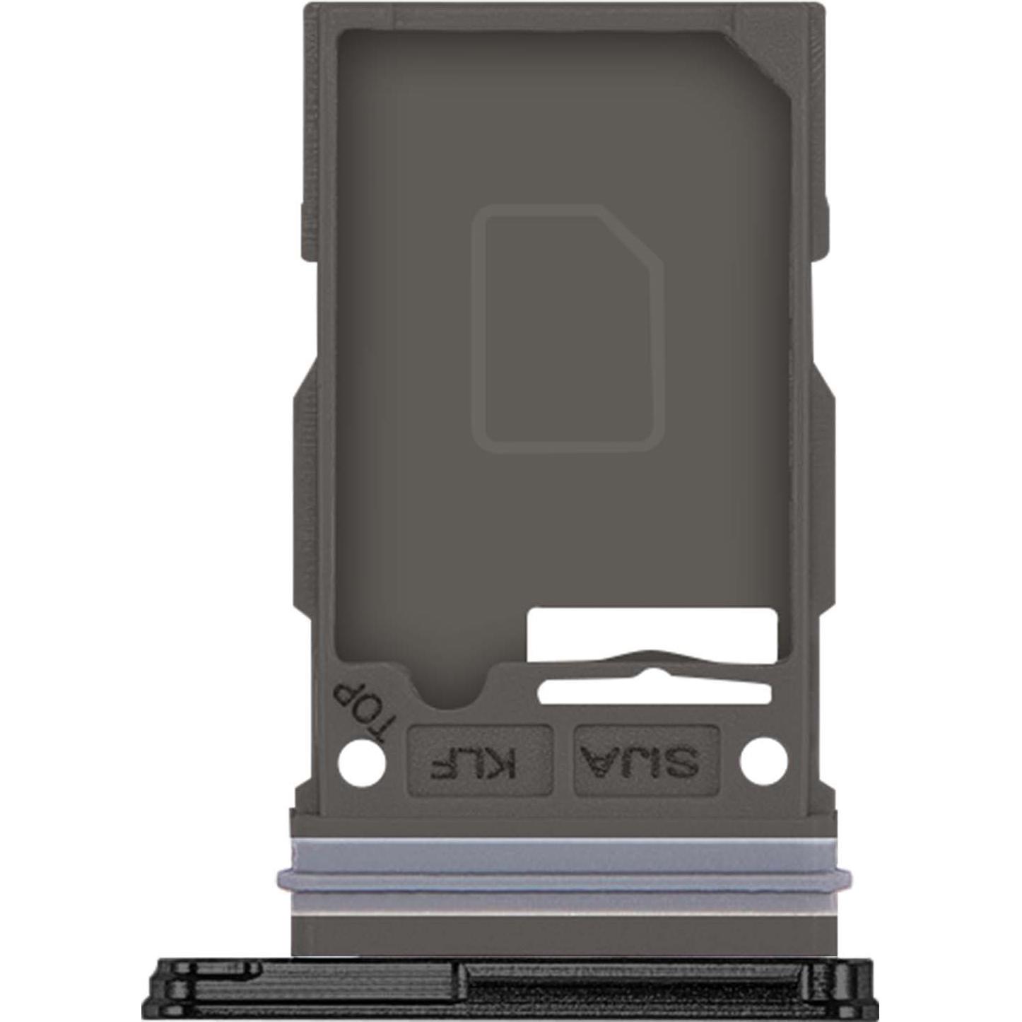 Clappio Ersatz SIM-Halter (SIM-Halterung, Galaxy S22), Mobilgerät Ersatzteile, Schwarz