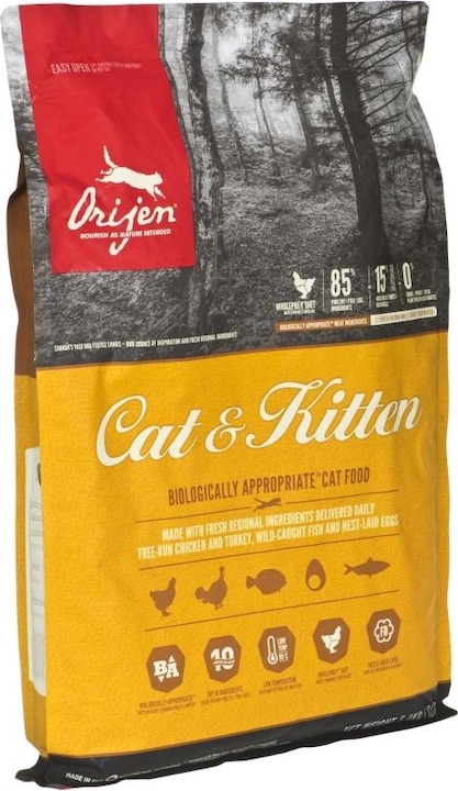 Produktbild Orijen Cat und Kitten (Adult, Junior, Welpe + Kitten, 1 Stk., 5400 g)