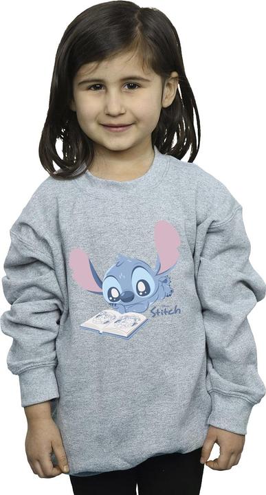 Produktbild Lilo & Stitch Reading Lying Down Sweatshirt Mädchen (140, 146)