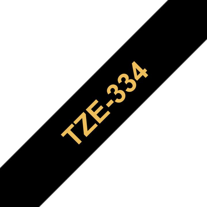Brother Tze-334 (1.20 cm, Gold, Schwarz)