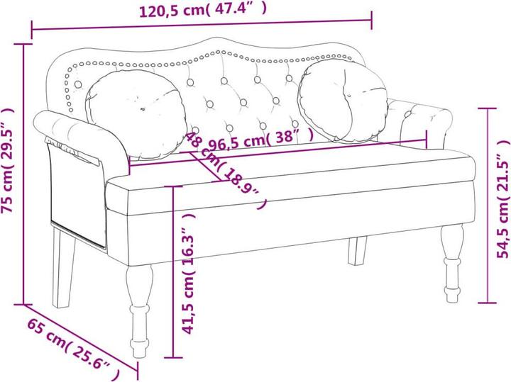 Immagine prodotto vidaXL Bank (120.50 cm)