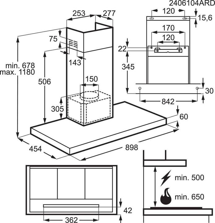 Produktbild Electrolux Kaminhaube