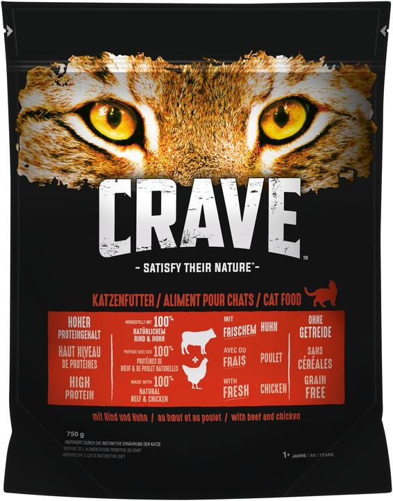 Crave Adult Boeuf & Poulet (Adulte, 750 g)