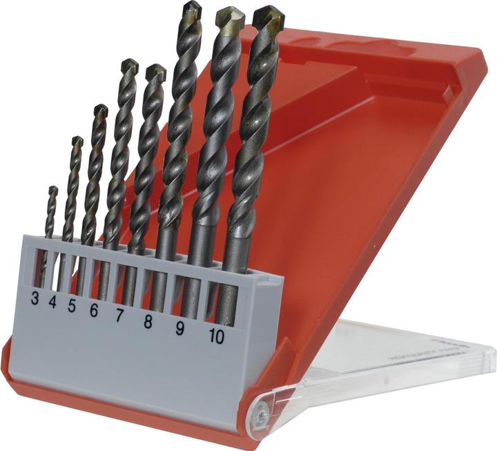 Produktbild kwb Steinbohrersatz 8-teilig (3 mm, 4 mm, 5 mm, 6 mm, 7 mm, 8 mm, 9 mm)
