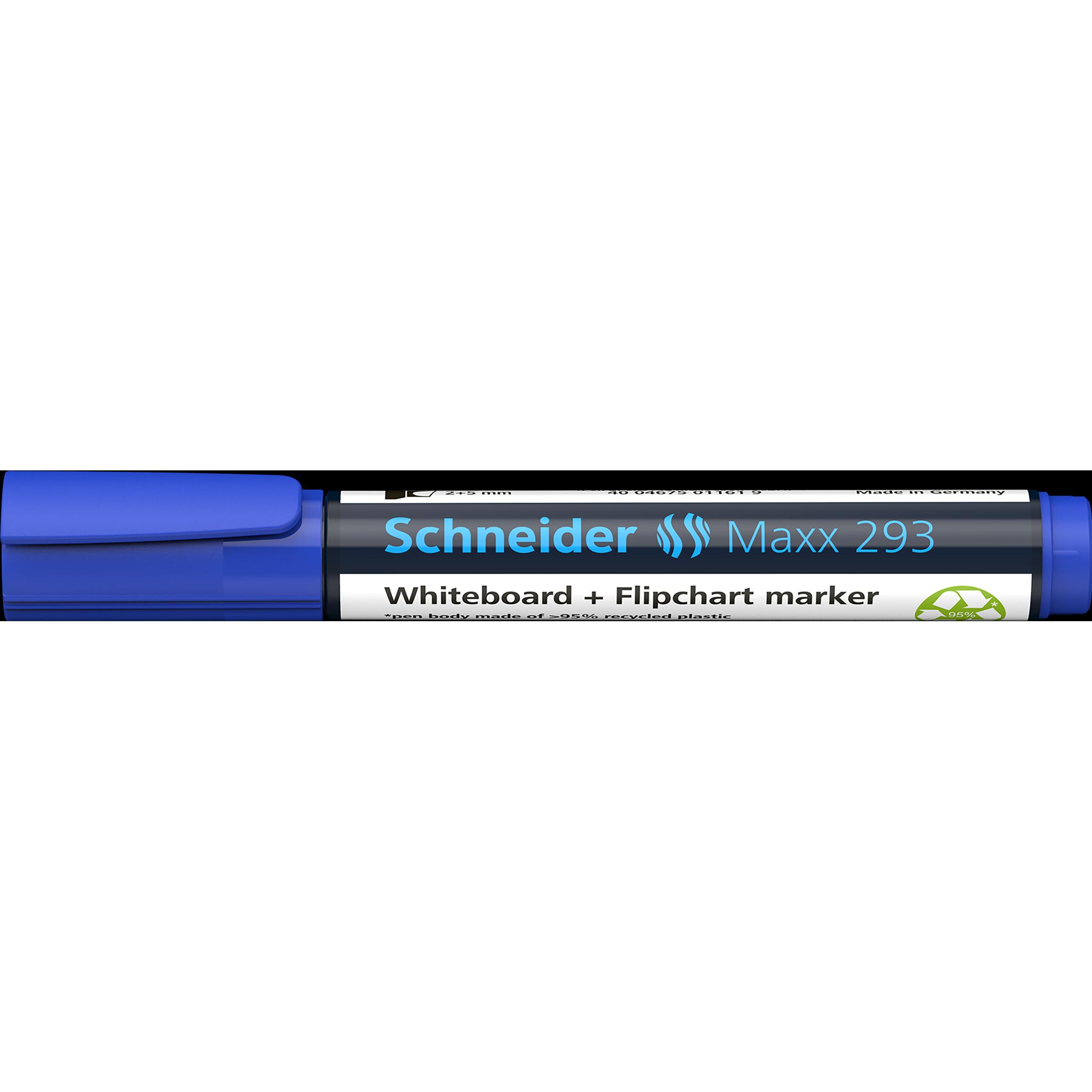 Schneider, Marker, Whiteboard-/Flipchartmarker Maxx 293 2-5mm blau Keilspitze (Blau, 5 mm, 1 x)