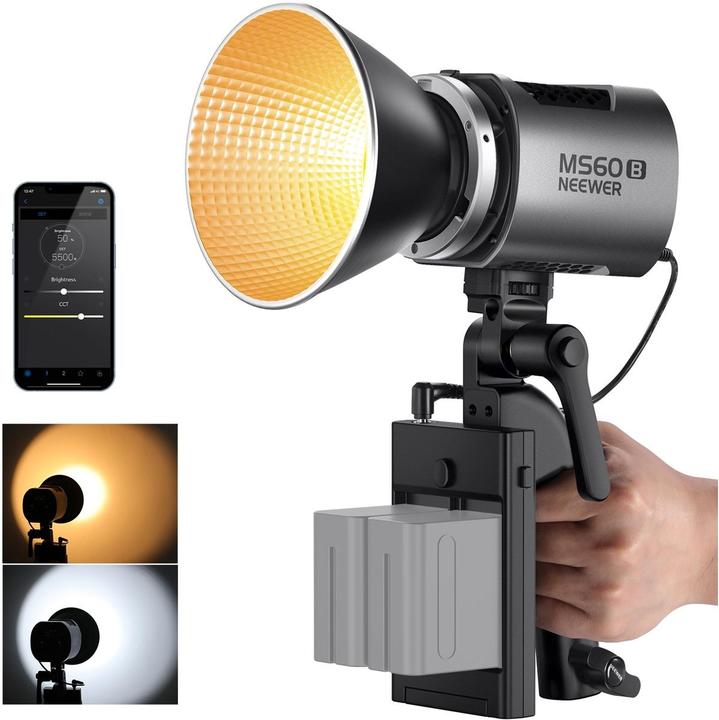 Immagine prodotto Neewer Luce continua MS60B Luce foto-video a LED (Videocamera)