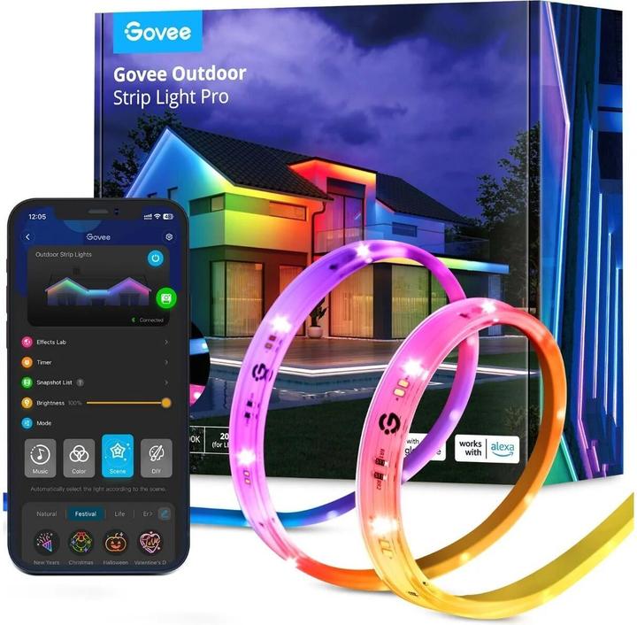 Immagine prodotto Govee Phantasy (RGBIC, 1000 cm, Esterno)