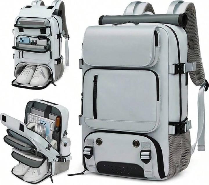 Immagine prodotto Only-Bags.Store Zaino impermeabile per computer portatile da 40,64 cm, zaino da viaggio con borsa per scarpe