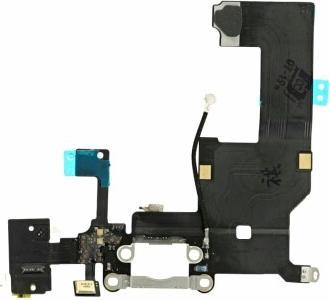 Actual product image OEM Charging Dock Connector with Audio Flex for iPhone 5 white (iphone 5)