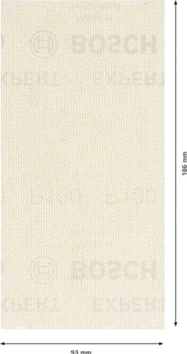 Immagine prodotto Bosch Professional Zubehör EXPERT M480 Rete di levigatura per levigatrici orbitali, 93 x 186 mm, G 100, 10 pezzi. (100)