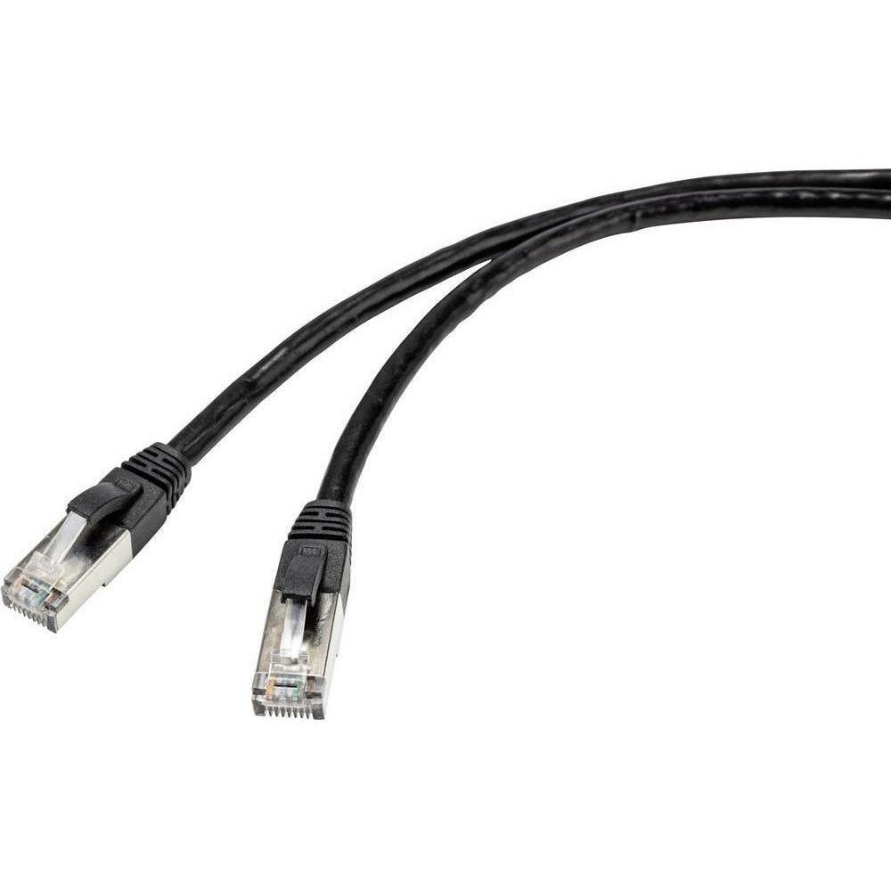 Renkforce RJ45 Netzwerk Anschlusskabel CAT 6a S/FTP (S/FTP, CAT6a, 50 m), Netzwerkkabel