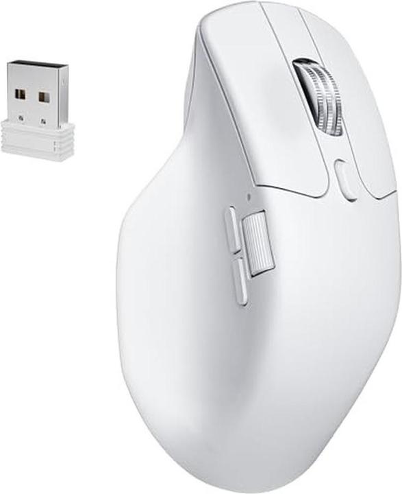 Produktbild Keychron M6 Wireless Mouse 8000 Hz Polling Rate Ultra Silent Micro Switch und Metall-Scrollrad - Weiss (Kabelgebunden, Kabellos)