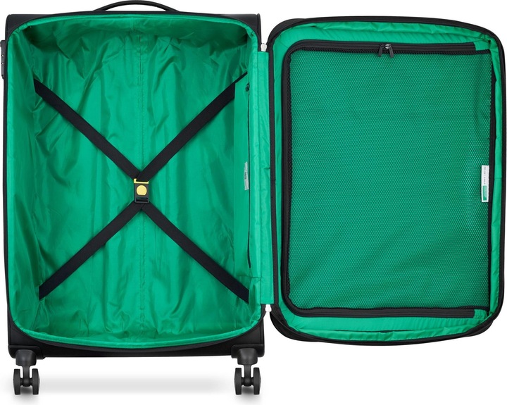 Immagine prodotto Delsey Paris x United Colors of Benetton Colour Block Trolley a 4 ruote L 77 cm con piega elastica (114 l, XL (da 115l))