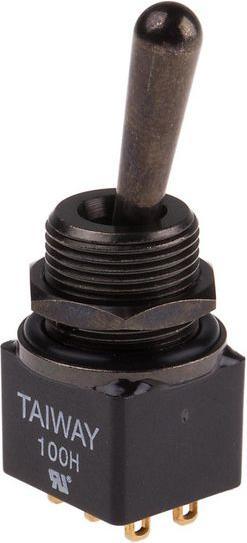 Image du produit RS PRO Switch Toggle 12mm on-momentary IP67