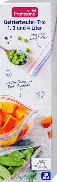 Produktbild dm Profissimo Gefrierbeutel-Trio (20 x)