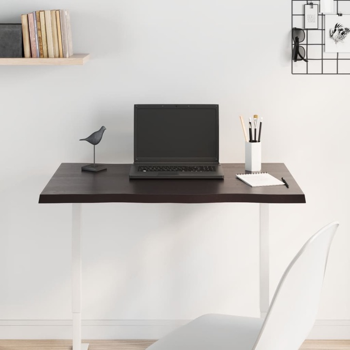 Actual product image VidaXL Tischplatte 80x60x2 cm Massivholz Eiche Behandelt (80 x 60 x 2 cm)