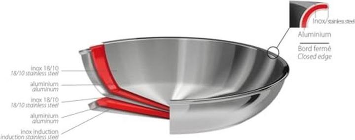 Productafbeelding Cristel Castel'Pro koekenpan, 28 cm (Koekenpan, Roestvrij staal, 28 x 4 cm)