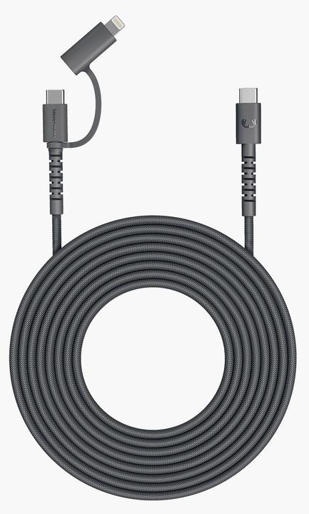 Actual product image Fresh'N Rebel Fresh 'n Rebel USB-C Combo Cable Grey (2 m, 60 W)