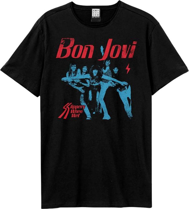Immagine prodotto Amplified Maglietta unisex da adulto Slippery When Wet Bon Jovi (XXL)