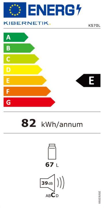Energie-Label Kibernetik 70l (60 l)