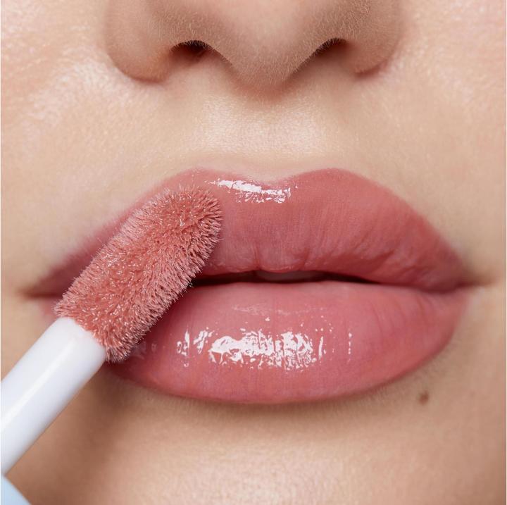 Actual product image Fleeky Plumpy Lip Gloss - Moisturising care with volume effect (Rose nude)