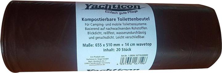 Actual product image Yachticon Compostable toilet bags