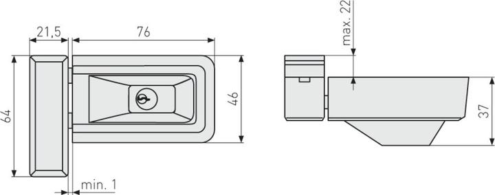 Actual product image Abus Additional lock 3030