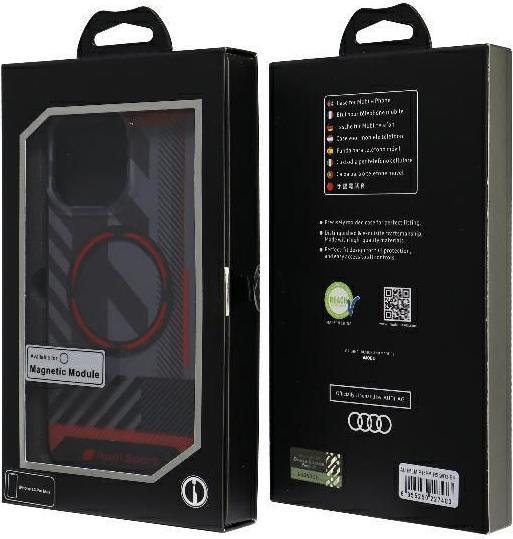 Produktbild Audi IML Sport MagSafe Case iPhone 14 Pro Max 6.7" czarny/black hardcase AU-IMLMIP14PM-RSQ/D2-BK