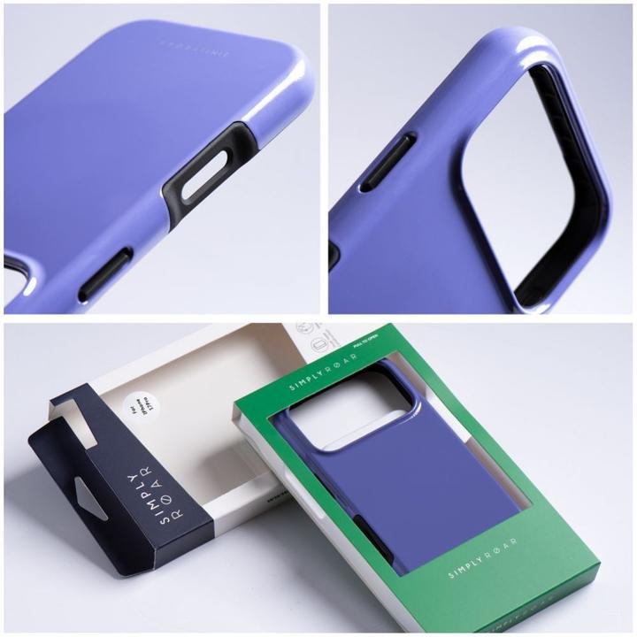 Produktbild Roar Back panel cover case RAINBOW BUMPER compatible with MagSafe for IPHONE 16 Pro Max purple (Apple iPhone 16 Pro Max)