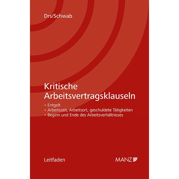 Drs:Kritische Arbeitsvertragsklauseln, Fachbücher von Monika Drs, Jennifer Schwab