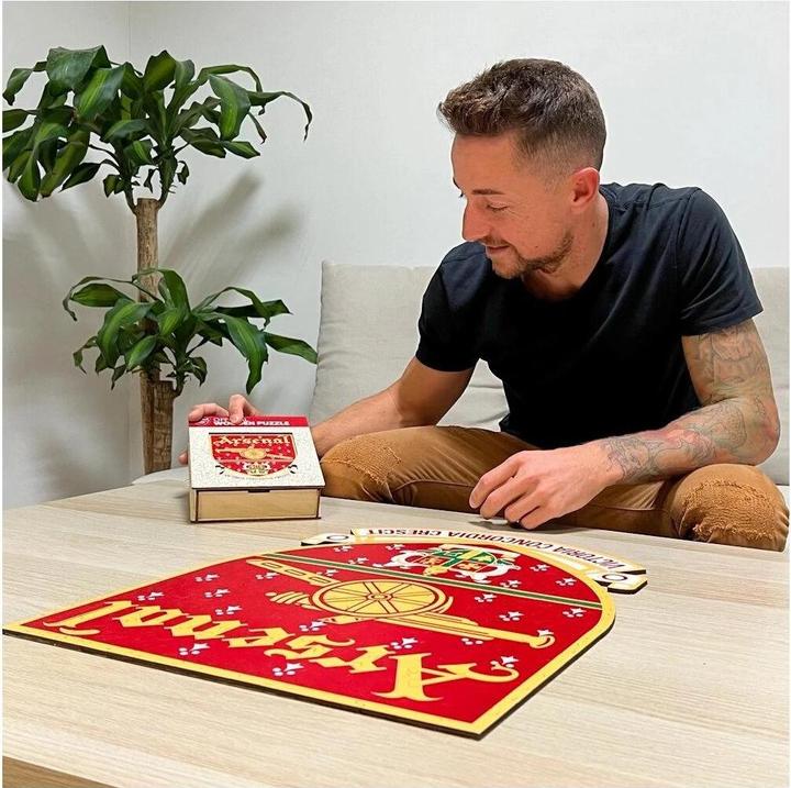 Produktbild Iconic Arsenal FC - Retro Logo - Holz Puzzle Grösse M (270 Teile) (270 Teile)