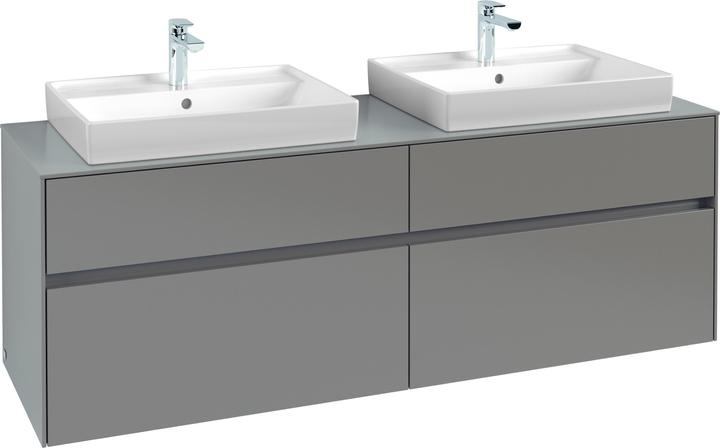 Actual product image Villeroy & Boch Collaro washbasin cabinet 1600x548x500 mm, 4 drawers, for 2 washbasins, C02400