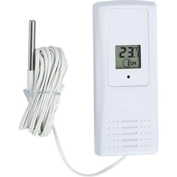 Suomen Lämpömittari Oy 7411 temperature transmitter -40 - 150??C, Thermometer + Hygrometer, Weiss
