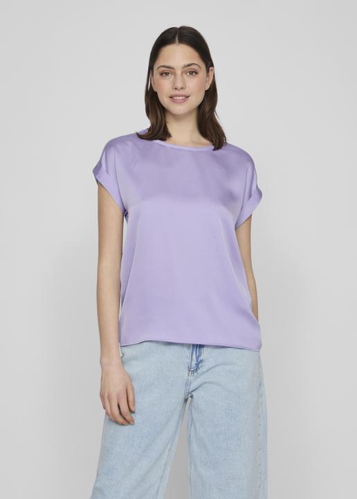Actual product image Vila Round neckline top with short sleeves (36)