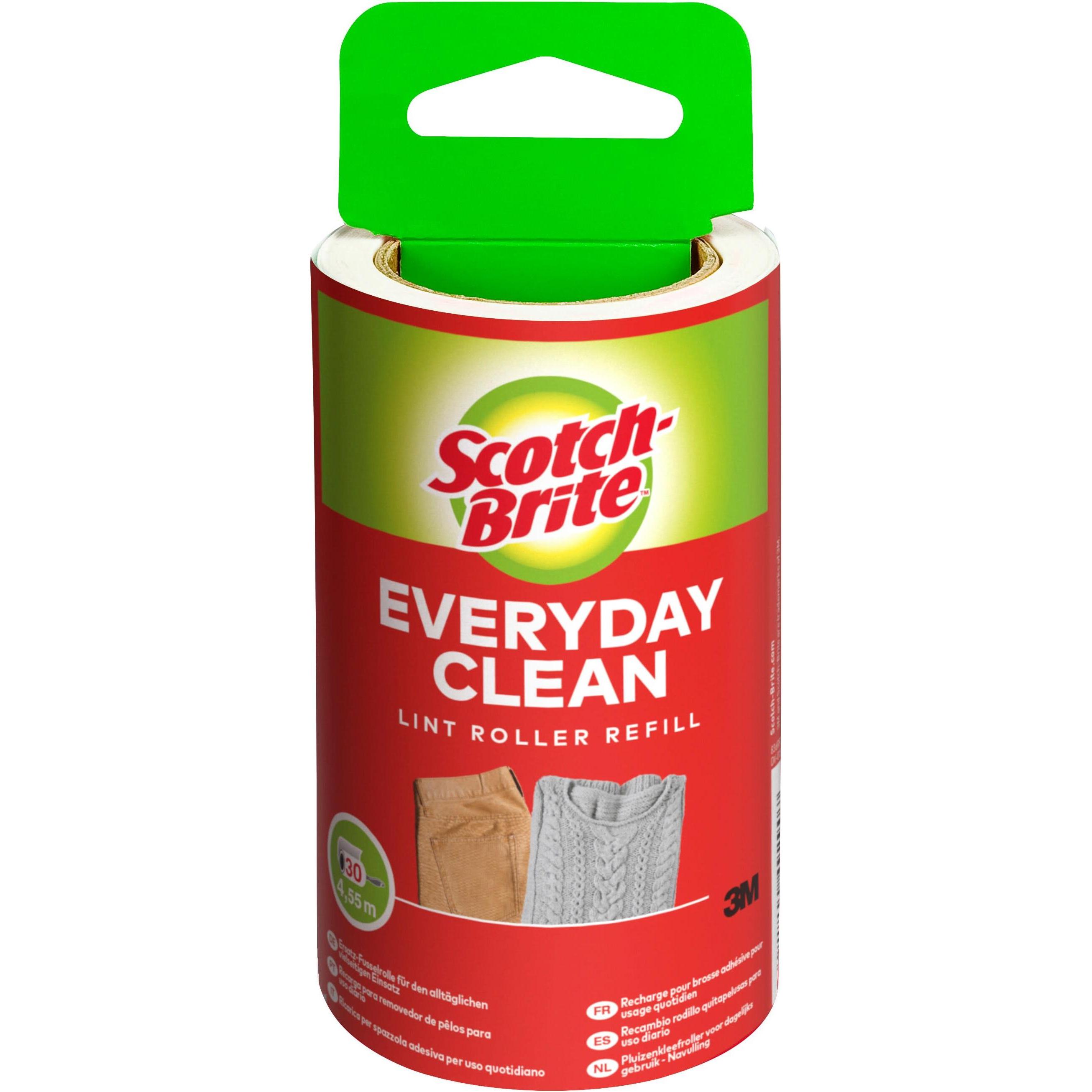 Scotch-Brite Everyday Clean Ersatzrolle, Fusselentferner, Schwarz, Weiss