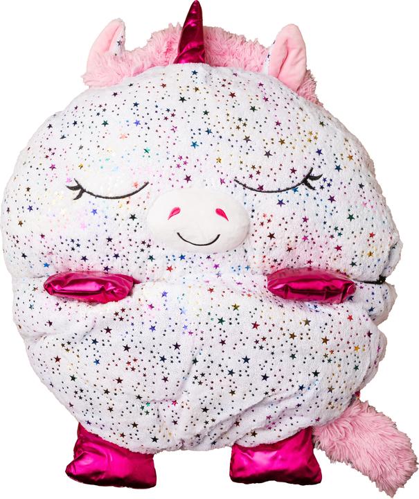 Actual product image Happy Nappers Sparkling Unicorn Sleeping Bag Plush, size M
