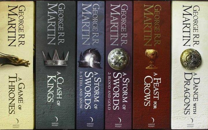 Actual product image A Song of Ice and Fire, 6 Vols. (English, George R.R. Martin, 2012)
