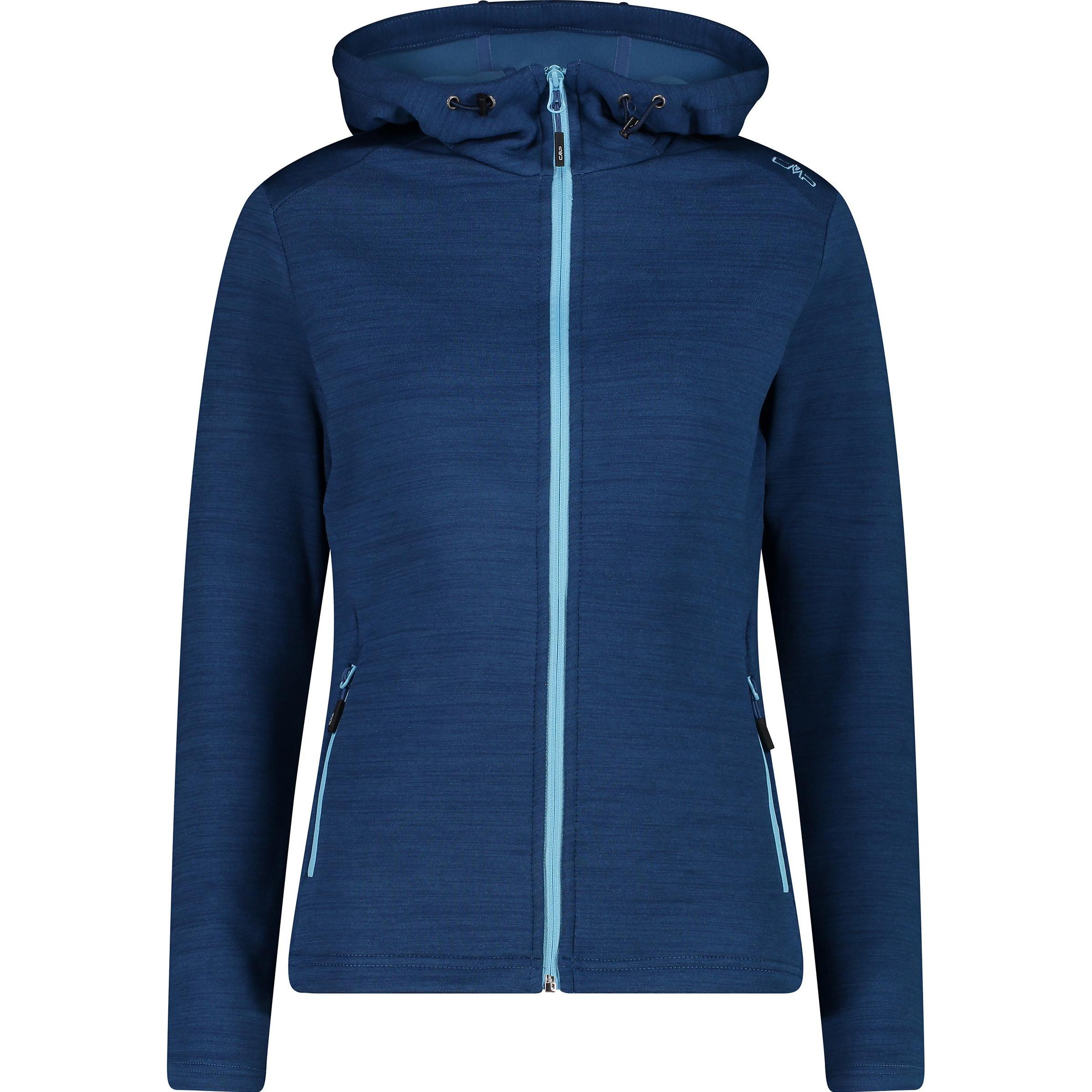 CMP Campagnolo, Damen, Jacke, Hoodie Fleece (M), Blau, M