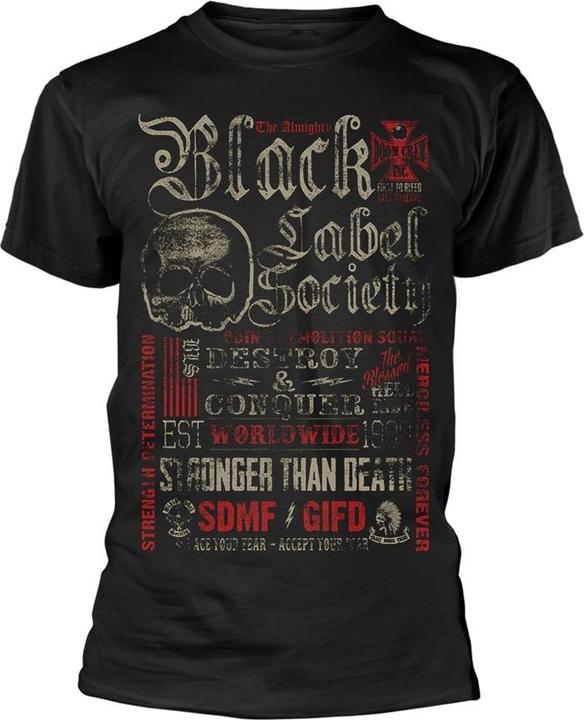 Actual product image Black Label Society Destroy & Conquer TSFB (3XL)
