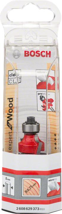 Produktbild Bosch Professional Zubehör Abrundfräser Expert for Wood, 8 mm, D 22,2 mm, R1 4,75 mm, L 13,2 mm, G 55 mm