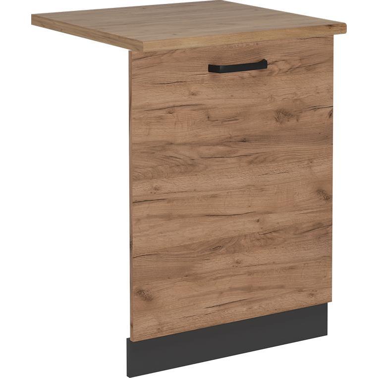 Vichy Geschirrspülblende R-Line, Goldkraft Eiche/Anthrazit, 60 cm, AP Eiche, Geschirrspüler Zubehör, Gold