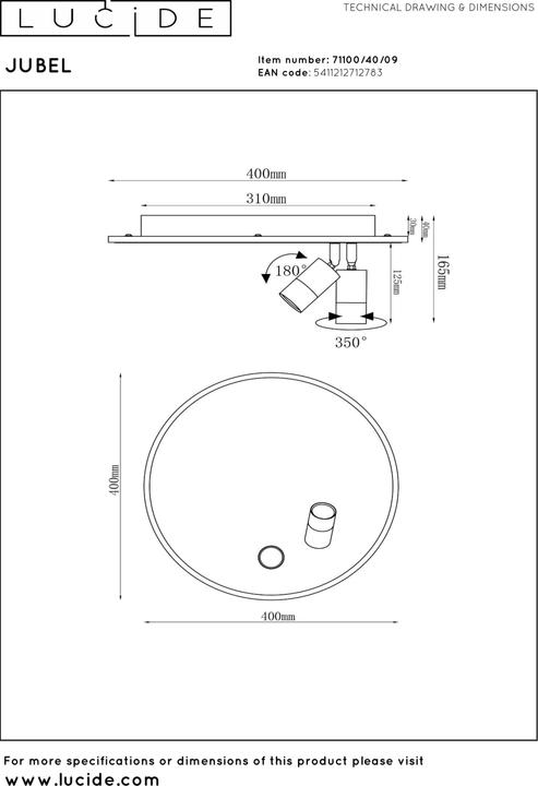 Produktbild Lucide Jubel (350 lm)