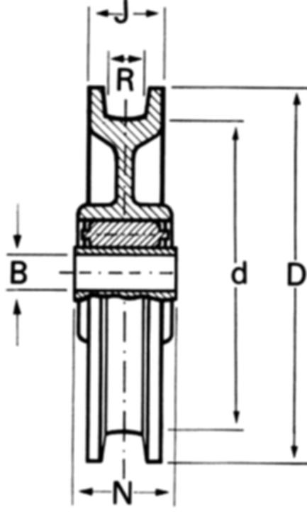 Produktbild Etter Schiebetorrolle 52Z/100